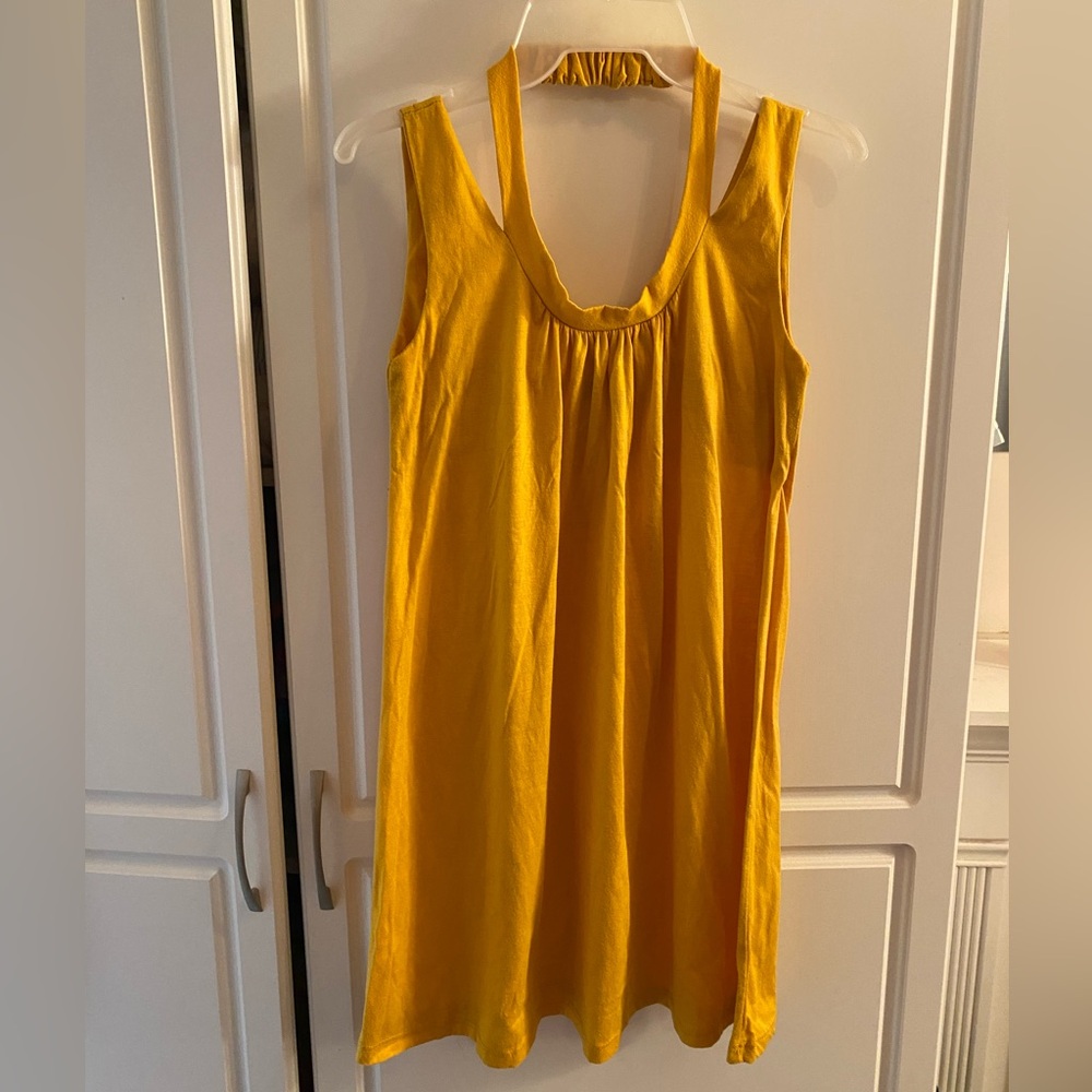 Sunny Yellow Sleeveless Mini Dress